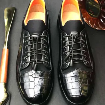 chue Barbati din piele de crocodil dantele elastice reglabile confortabile pantofi pentru bărbați
