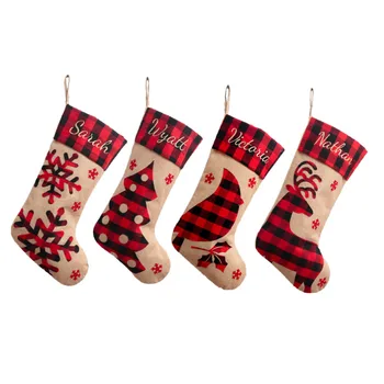 Ciorapi de crăciun Moș Saci de Decoratiuni de Craciun pentru Casa Candy Bag Xmas Copac Agățat Ornament Noel Cadouri de Anul Nou 2022