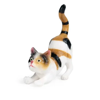 Copii static solid pisica model pisica domestica pisica sălbatică pisică galbenă Bo Manmao jucărie din plastic ornamente