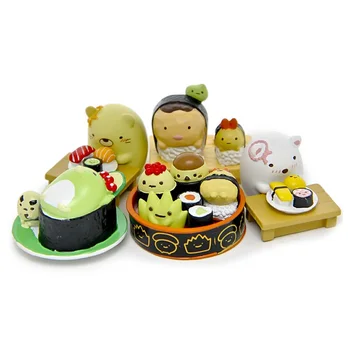 Creative Japonez de produse Alimentare Delicioase Serie de Sushi Sumikko Gurashi Figurine Jucarii Desene animate pui de Urs Model de Păpuși pentru Copii Cadouri