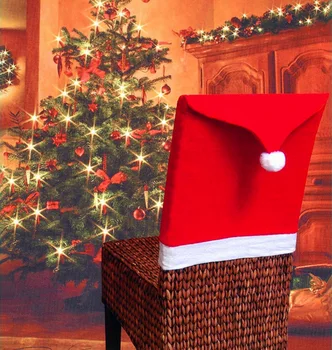 Crăciun Huse Roșu Moș Crăciun Pălărie Scaunul Înapoi Acoperă Masa De Petrecere Decoracione Anul Nou Navidad 2019 Luat Masa, Huse Pentru Scaune