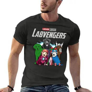 Câine Labrador Labvengers Super-Erou Amuzant Supradimensionat Tricou De Marcă De Îmbrăcăminte Barbati 100% Bumbac Streetwear Mare Dimensiune Top Tee