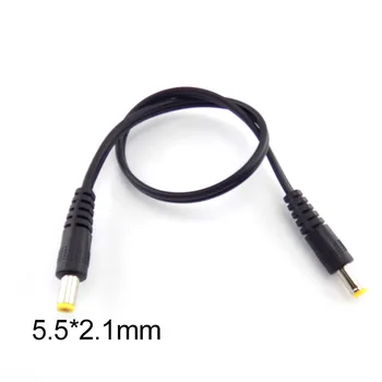 DC mascul la mascul AV audio de Putere Plug 5.5 mm x 2.1 mm Masculin La 5.5 x 2.1 mm de sex Masculin Adaptor Conector Cablu Extensie Alimentare cu Cabluri