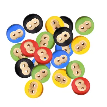 De lemn Față de Maimuță Butoanele de Aprox 1,5 cm Culori Asortate Și Pachete de 100