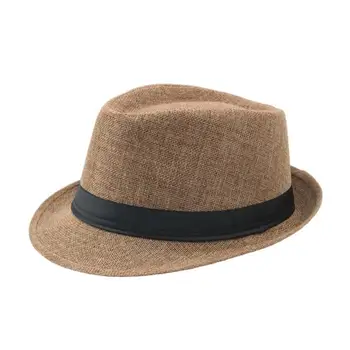 De vară pentru Bărbați Pălării de Culoare Solidă Margine Largă Pălărie Panama Capac Luntraș Vara Plaja petrecere de Afaceri palarie de soare Accesorii de Îmbrăcăminte