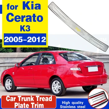 de înaltă calitate din Oțel Inoxidabil Interior Bara Spate Protector Prag Portbagaj benzii de Rulare Placă de Tapiterie Pentru Kia K3 Cerato 2005-2012 styling Auto