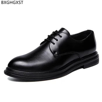 Derby Bărbați Formale Pantofi Rochie Clasica de Pantofi Bărbați Acoperire Platformă Pantofi pentru Bărbați Birou 2022 încăltăminte într-Hommes נעלי אלגנט לגברים
