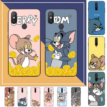 Desene animate Drăguț Mouse-ul Pisica Telefon Caz pentru Redmi Nota 8 7 9 4 6 pro max T X 5A 3 10 pro lite
