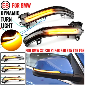Dinamic de Semnalizare Lumina de Semnalizare pentru BMW X2 X1 F48 F49 1/2 serie F45 F46 F52 2016-2018 Oglindă Laterală Indicator LED Lumină Intermitentă