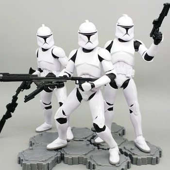 Disney Star Wars Hand-made Războinic Negru Furtuna Alb Soldat Mobile Model de Păpușă Jucărie Cadou de Ziua de nastere Băiat Ornamente