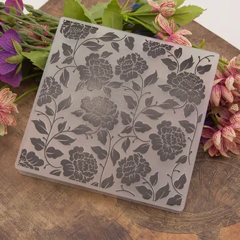 DIY Plastic Cucui relief Șablon Scapam de placă de relief modelat flori de imprimare clip floare timbre timbru clar și mor seturi