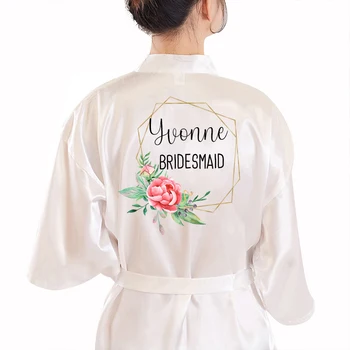 Domnișoara De Onoare Kimono Nunta Robe Femeile Rochii De Mireasa Haine Scurte Centura Halat De Baie Pijamale