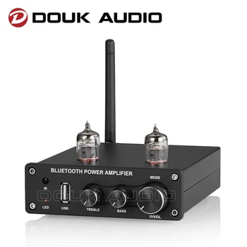 Douk Audio Bluetooth Mini 5.0 Amplificator Digital de Vid Tub Amplificator Phono / Platan Amplificator HiFi USB Player 160W + 160W
