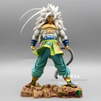 Dragon Ball Super Saiyan Păr Argintiu Forma Son Goku Din Pvc Figura De Acțiune Statuie Decor Model De Păpuși Jucarii Pentru Copii Cadouri