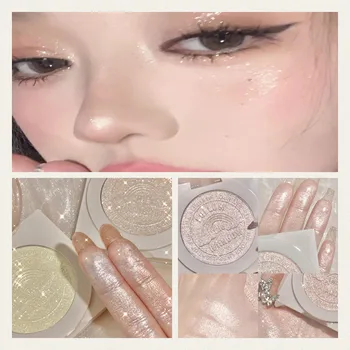 Drăguț 3D Relief Evidențiere Pulbere Paleta de Machiaj Strălucire Conturului fetei Stralucire de Lumina Apă Evidenția Paleta de produse Cosmetice Instrument de Frumusete