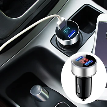 Dual USB masina încărcător 3.0 încărcare rapidă bricheta afișaj LED pentru Dodge Caliber Călătorie ram durango Încărcător Stratus