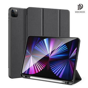 DUX DUCIS Tableta din Piele de caz pentru iPad Pro 11 2021 Caz Smart Dormi Trezește-DOMO Serie primar portofel Caz de Protecție cu Suport de creioane