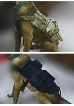 Echipament Tactic Câine Vestă Respirabil Militare Haine De Câine Dimensiuni Reglabile Formare De Vânătoare Molle Câine Vesta Ham