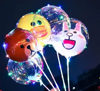 en-gros de 100 set Desene animate cu LED Bobo Baloane Colorate Mingea in Balon pentru Petrecerea de Nunta Decor Baloane SN165