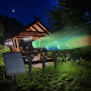 Energiei solare Alimentat LED Lămpile de Gazon rezistent la apa IP65 Peisaj Spike Lumini la fața Locului 4W Iluminat pentru Grădină în aer liber Calea