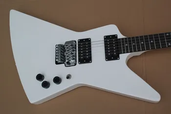 Experorer gâscă în formă de dublu de rock chitara electrica alb 417