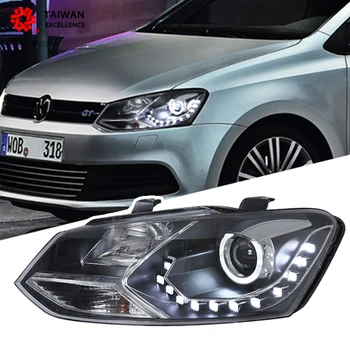 faruri pentru 2012-2018 POLO Mașină de lumina, lumina LED-uri potrivit pentru întreaga serie,cu daytime running light,accesorii auto