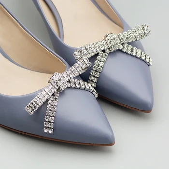Femei de moda Pantofi Floare de Metal Stras Decorative Bowknot Detașabil Pantofi Cataramă Clip DIY Nunta Pantofi Accesorii