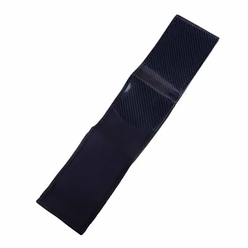 Fibra de Carbon negru Stil Piele Artificiala DIY de Mână Cusut se Potrivesc pentru 38cm Diametru Volan Masina Decor