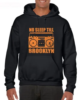 Fierbinte 2019 Bărbați Moda Bumbac Nu Dorm Până la Brooklyn, New York, Ny ' 80 Mtv Cd Mixtape Rap Hanorace Jachete