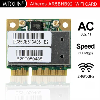 Fierbinte de Vânzare Atheros AR9280 AR5BHB92 Dual-Band 2.4 GHz și 5GHz 802.11 a/b/g/n 300Mbp wifi Wireless mini pci-e Card