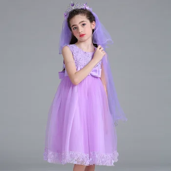 Floare De Epocă Broderie Copil Fete Dress Ceremonia De Deschidere Îmbrăcăminte Tutu Petrecere Elegantă, Purta Fete Rochie De Printesa Copiii Vestidos