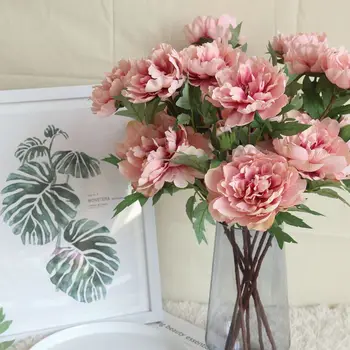 Flori artificiale Hortensie Bujor Buchet de Mireasa Flori de Mătase Pentru Ziua nuntii Petrecere DIY Decorare