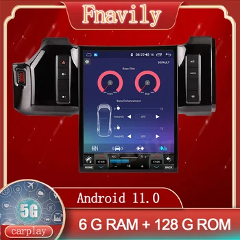 Fnavily Android 11 Radio Auto Pentru Land Rover Range Rover Sistem Multimedia Player autoradio GPS Ecran Vertical Tesla Stil 15.6