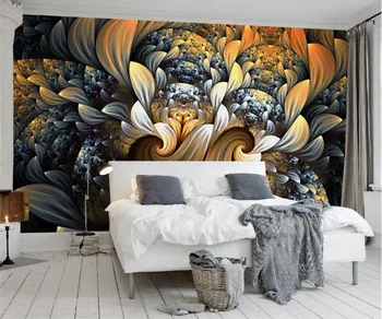 Foto personalizat de Hârtie de Perete 3D Cameră Decor Mural Tapet Stil European Modern Abstract Floare de Model Design de Artă Pictura pe Perete