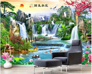 Foto personalizat tapet 3d Chineză peisaj peisaj living home decor pictura picturi murale 3d tapet pentru pereți 3 d