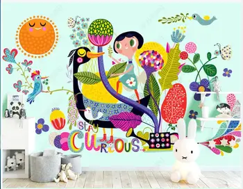 fotografie tapet 3d personalizate murală European de desene animate magic bird cameră pentru copii în camera de zi Tapet pentru pereți în rulouri