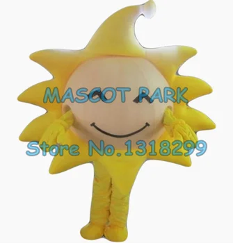galben soare soare mascota costum adult dimensiune desene animate golden sun tema scoala efectuarea costume de carnaval rochie fancy kituri