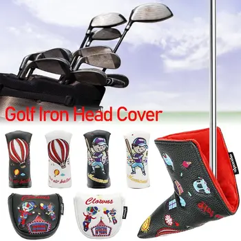 Gât Driver Jumătate Magnet Rotund Închis Golf Rod Sleeve Golf Fier Capacul Capului De Clubul De Golf Cap Capace De Protecție Headcover