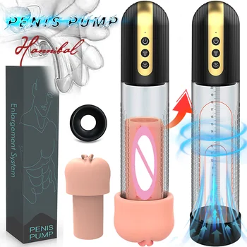 Hannibal Electrice Automate De Vid Penis Pump 4 Aspirație Intensități Vid Presiune De Aer Marirea Penisului Extinderea Pompa De Jucării