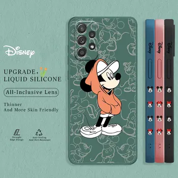 Hanorac Fashion Mickey Mouse Lichid Caz Pentru Samsung Galaxy A52s A72 A53 A22 A33 A02s A21s A31 A12 A51 A71 A03s A10s Fundas