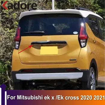 Hayon Benzi Spate Capac Portbagaj Tapiterie Pentru Mitsubishi ek x / Ek cruce 2020 2021 Chrome Ușa din Spate Boot Garnitura Accesorii