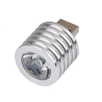 HHTL-Aluminiu 3W USB Lampa LED Soclu Reflector Lanterna Lumină Albă
