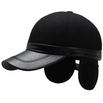 Iarna cald căști cap pălării pentru bărbați cald gros șapcă de baseball de iarnă noi chapeau dimensiuni reglabile sport capace de schi capac tata pălării