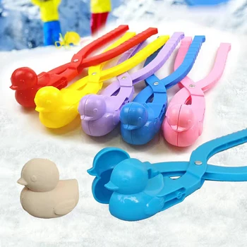 Iarna Plastic Bulgăre de zăpadă Filtru Clip Copii în aer liber, Nisip, Minge de Zăpadă Mucegai Jucării Lupta Rață om de Zăpadă Clip Jucărie pentru Copii