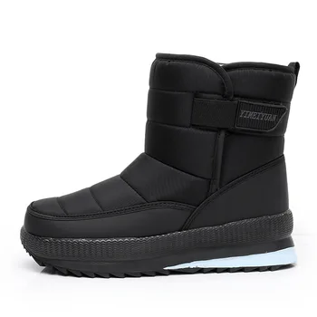 Iarna rezistent la apa de Mare sus Pantofi Sport pentru Bărbați Cald, Plus Catifea Zăpadă Cizme Confortabile, Non-alunecare în aer liber Ușoare Pantofi de Mers pe jos