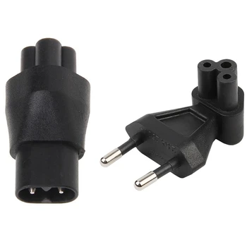 IEC 320 C5 cu 3 Pini de sex Feminin Pentru C8 2-Pin Male Plug Convertor Alimentare & 2-Pin Ue de sex Masculin Cu Iec 320 C5 Feminin Adaptor Ac