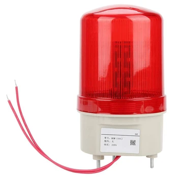 Industriale Intermitente de Sunet de Alarmă Lumină,BEM-1101J 220V LED Rosu de Avertizare Lumini Acusto-Optic Sistem de Alarmă Lumină Rotativă de Urgență