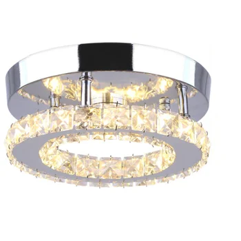 Inel de Cristal LED Lumini Plafon Luminaria Lampă de Tavan Corpuri de Luciu Plafonnier Culoar de Intrare Lampa Pentru Iluminat Acasă Lampara