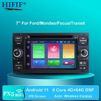 IPS Android 10 2G 2 din player multimedia Pentru Ford Mondeo, S-max, Focus C-MAX, Galaxy Fiesta Formă de Fuziune Tranzit GPS DVD, IEȘIRE AV