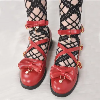 Japoneze Lolita Detasabila Bowknot Printesa Kawaii Fata Femei Pantofi Fată Mori Cos Jk Uniformă Lolita Pantofi Kawaii Petrecere De Ceai